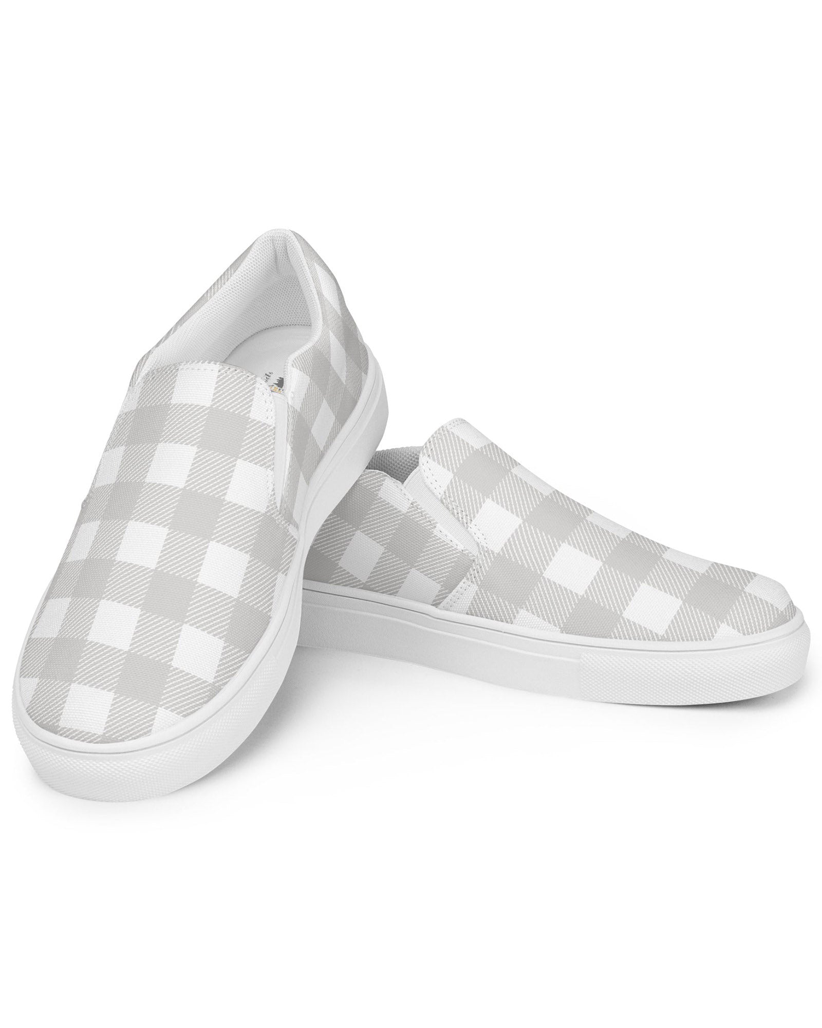 Smoky Gray Check Cabin Kicks Shoes