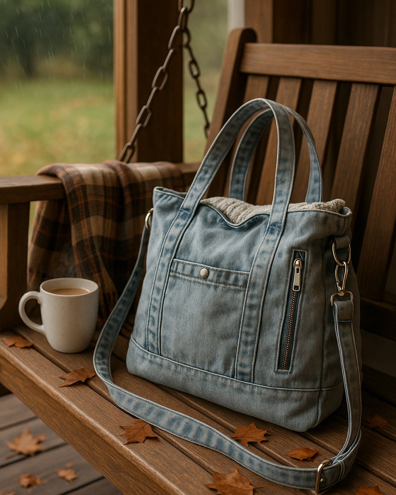 Stonewash Dungaree Satchel