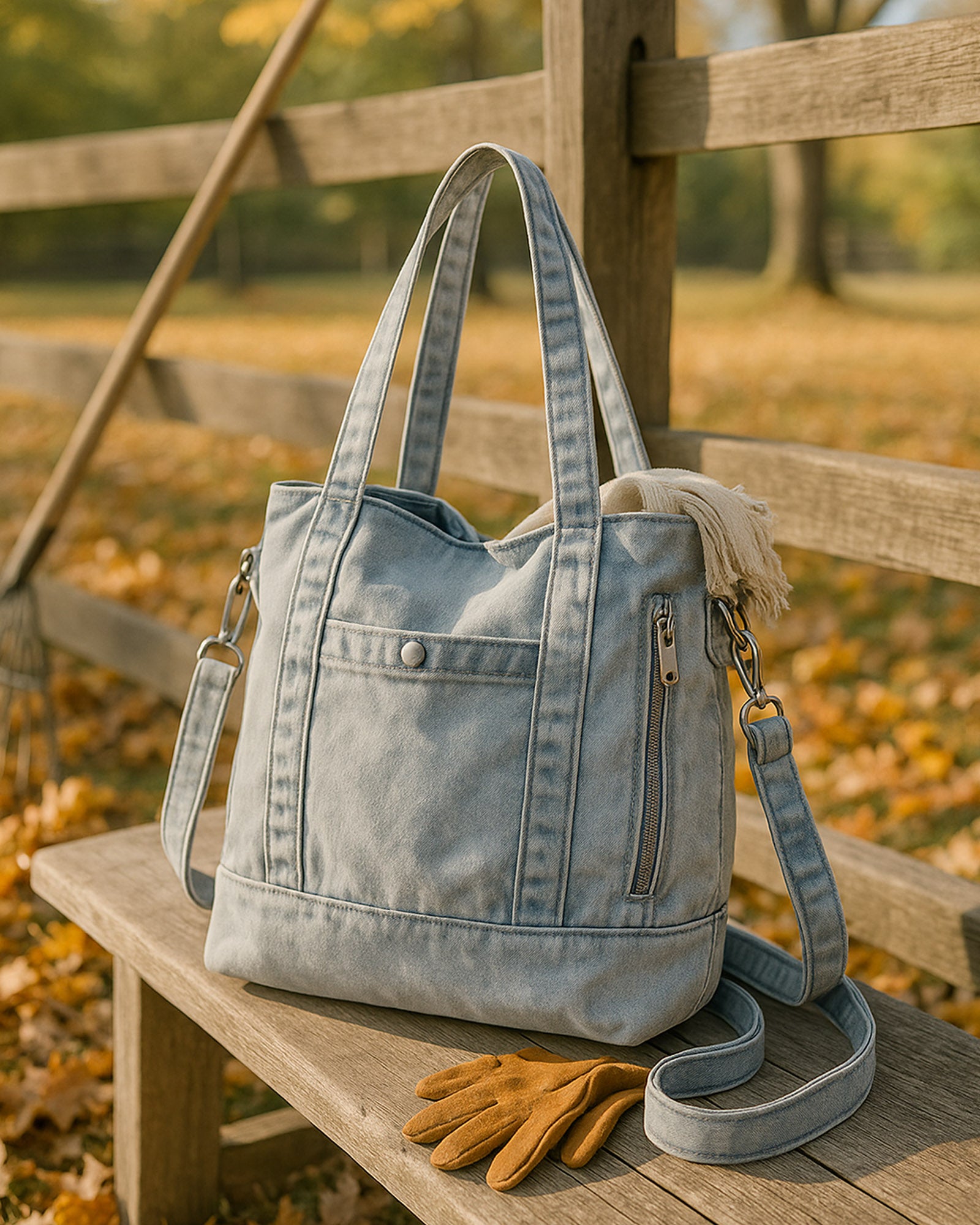 Stonewash Dungaree Satchel
