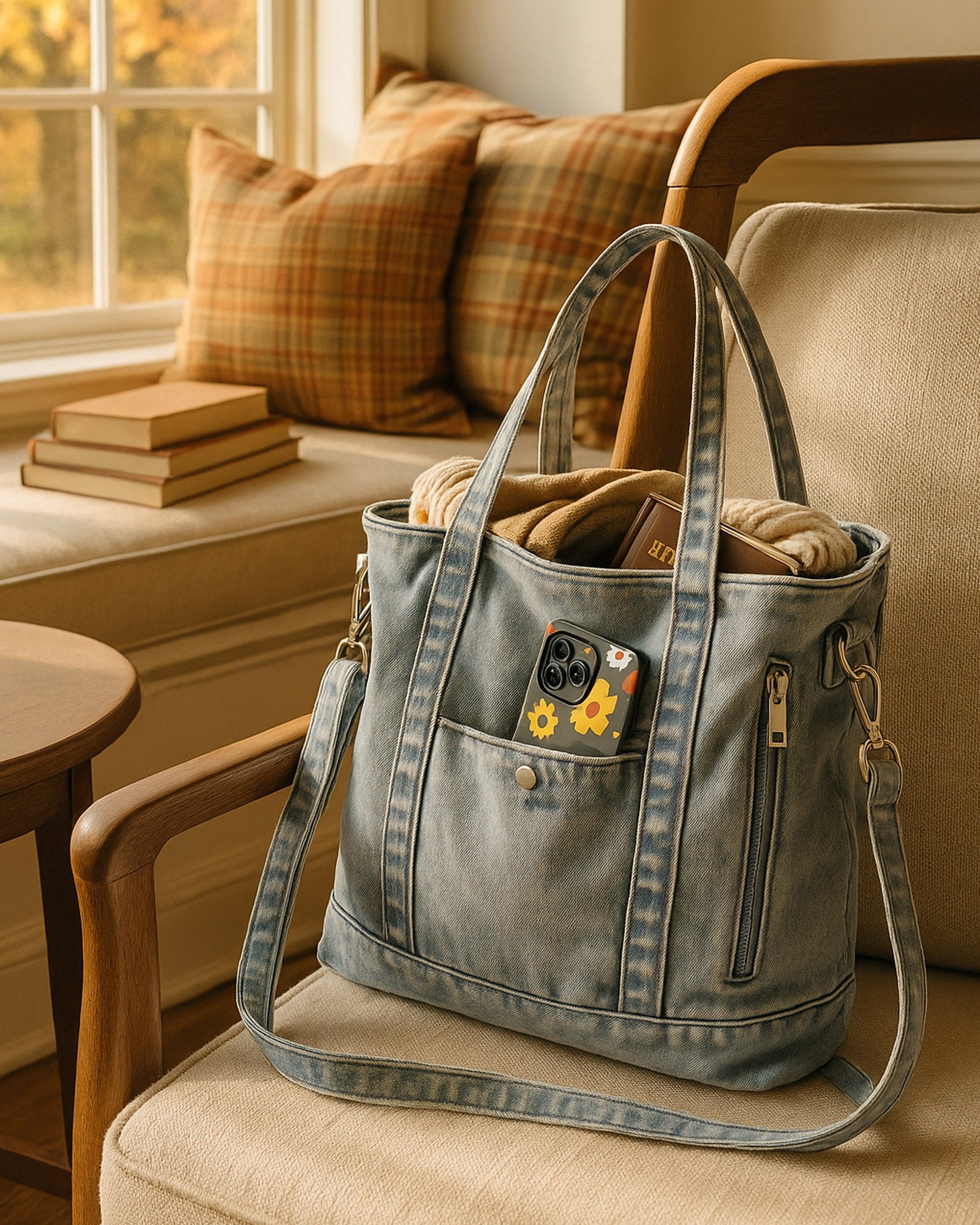 Stonewash Dungaree Satchel