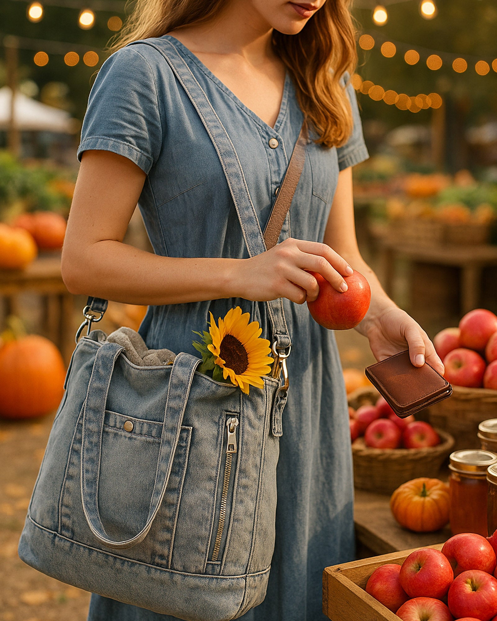 Stonewash Dungaree Satchel