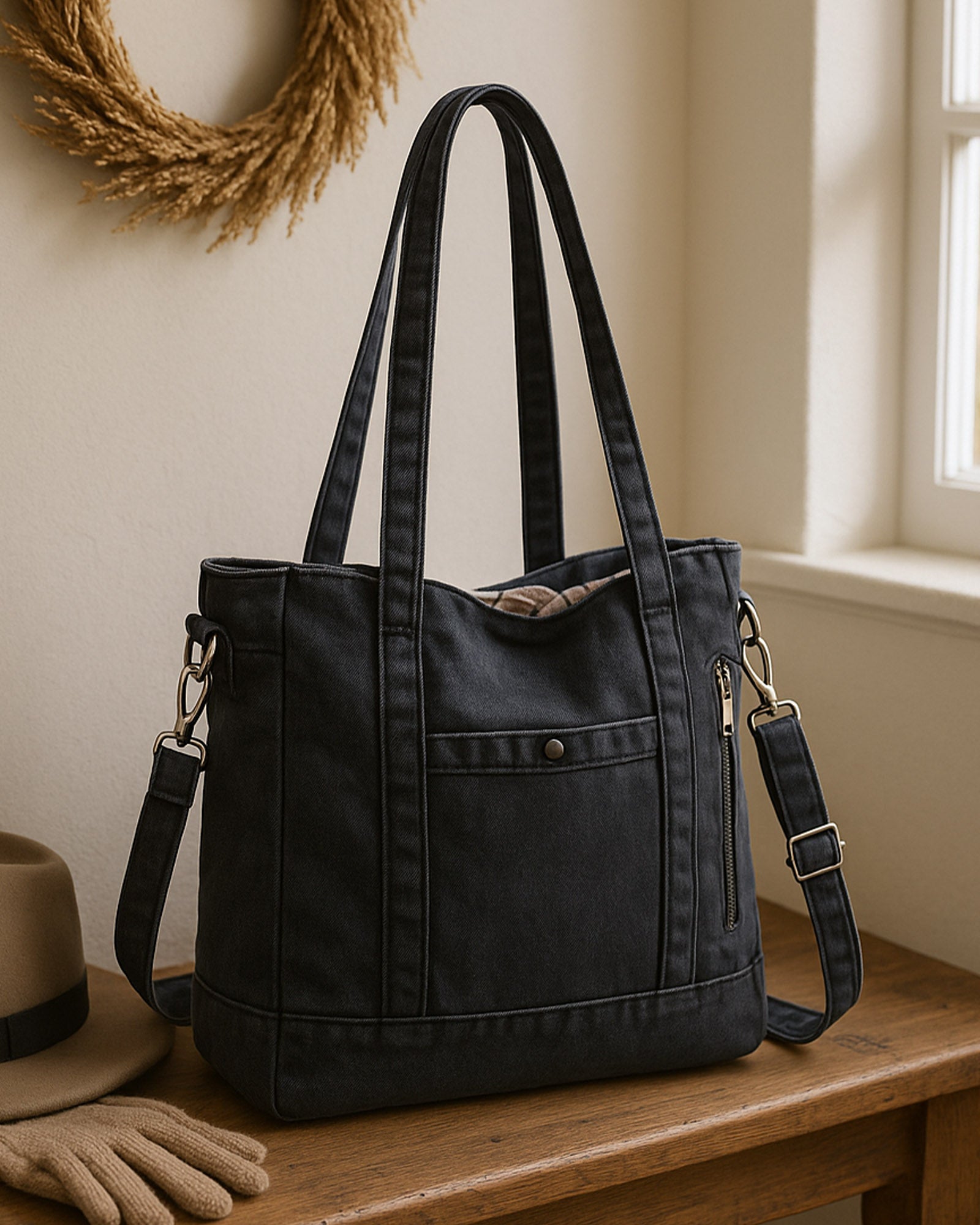 Vintagesalvage Dungaree Satchel