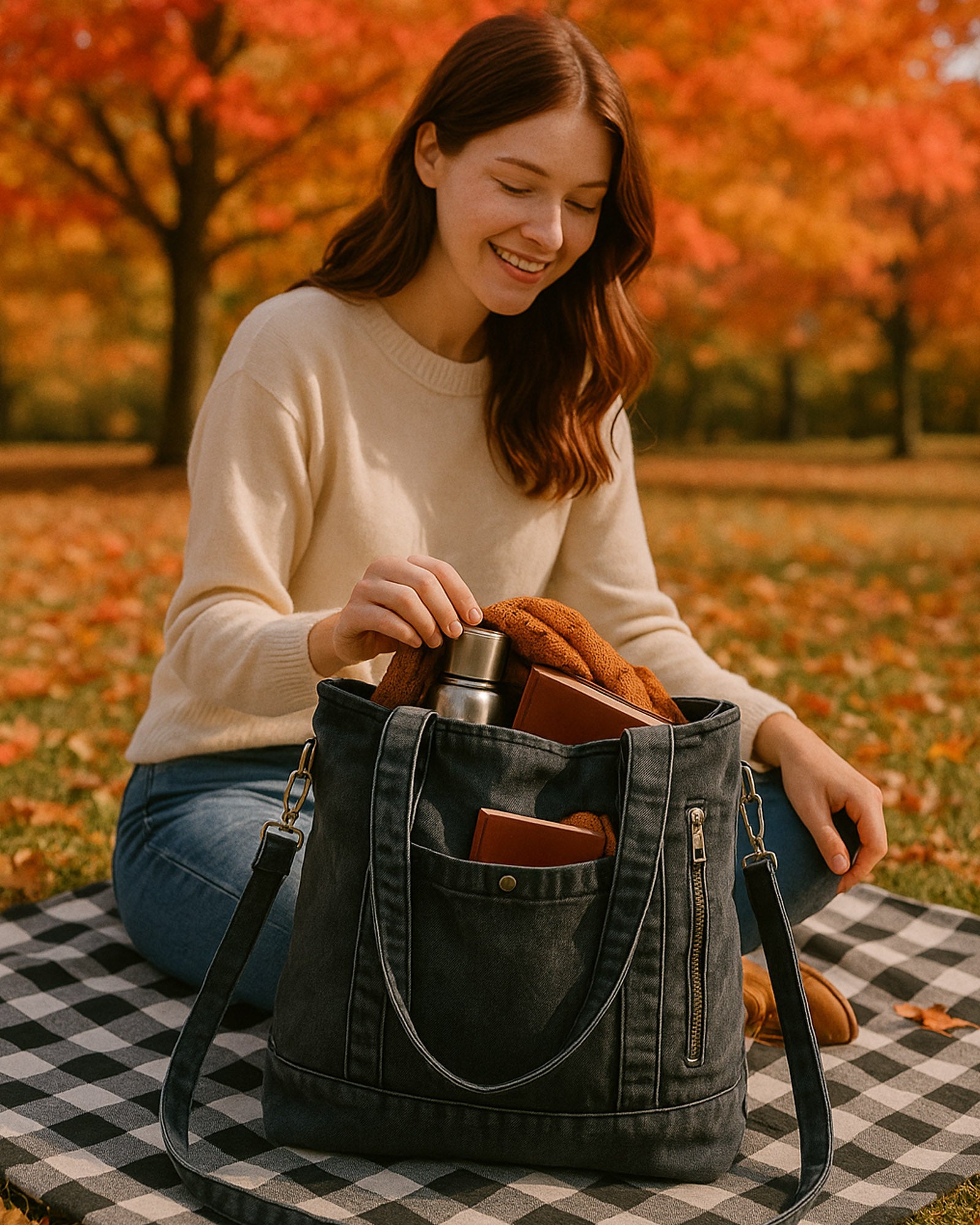 Vintagesalvage Dungaree Satchel