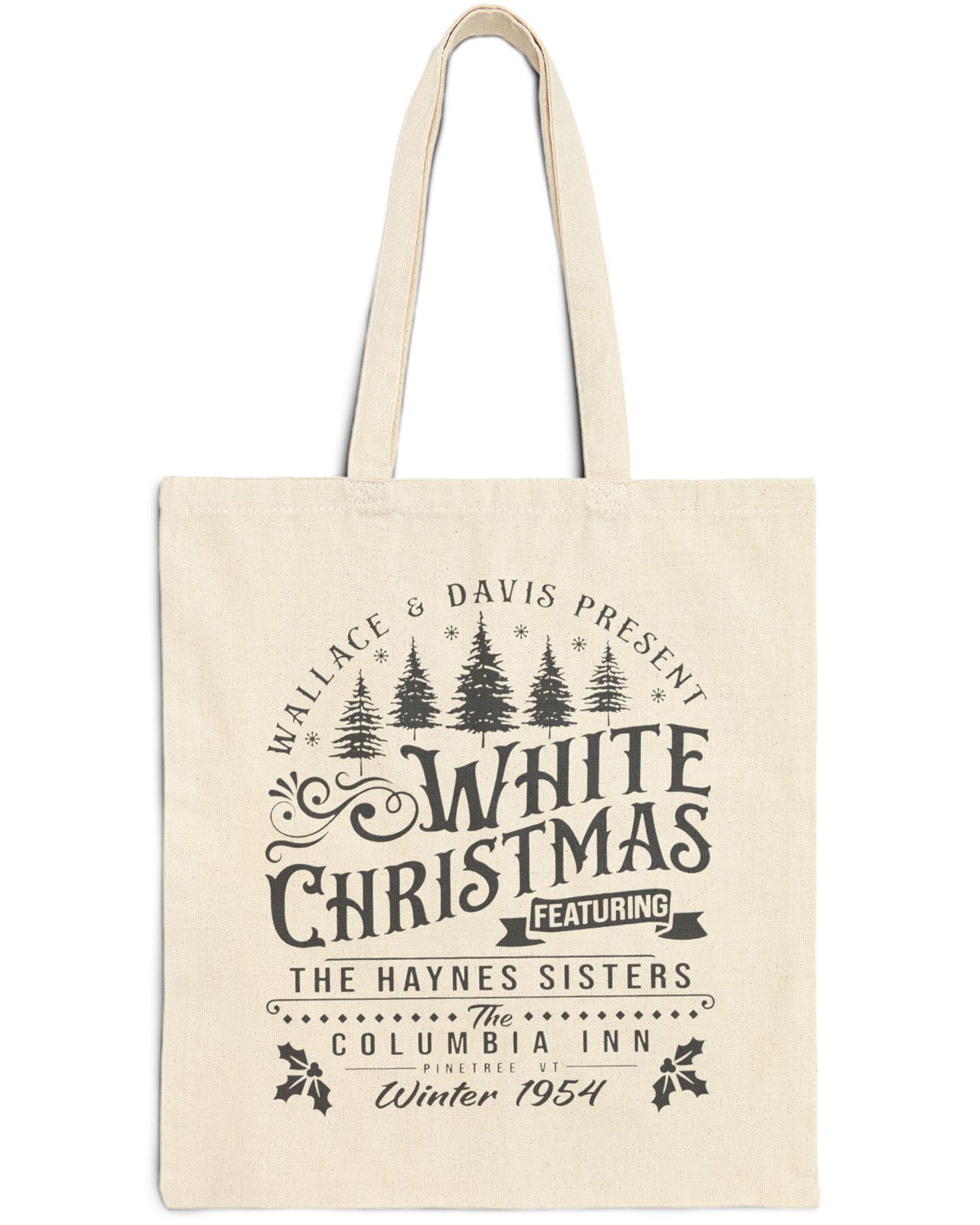 White Christmas 1954 Bag (Dark Heather - Natural)