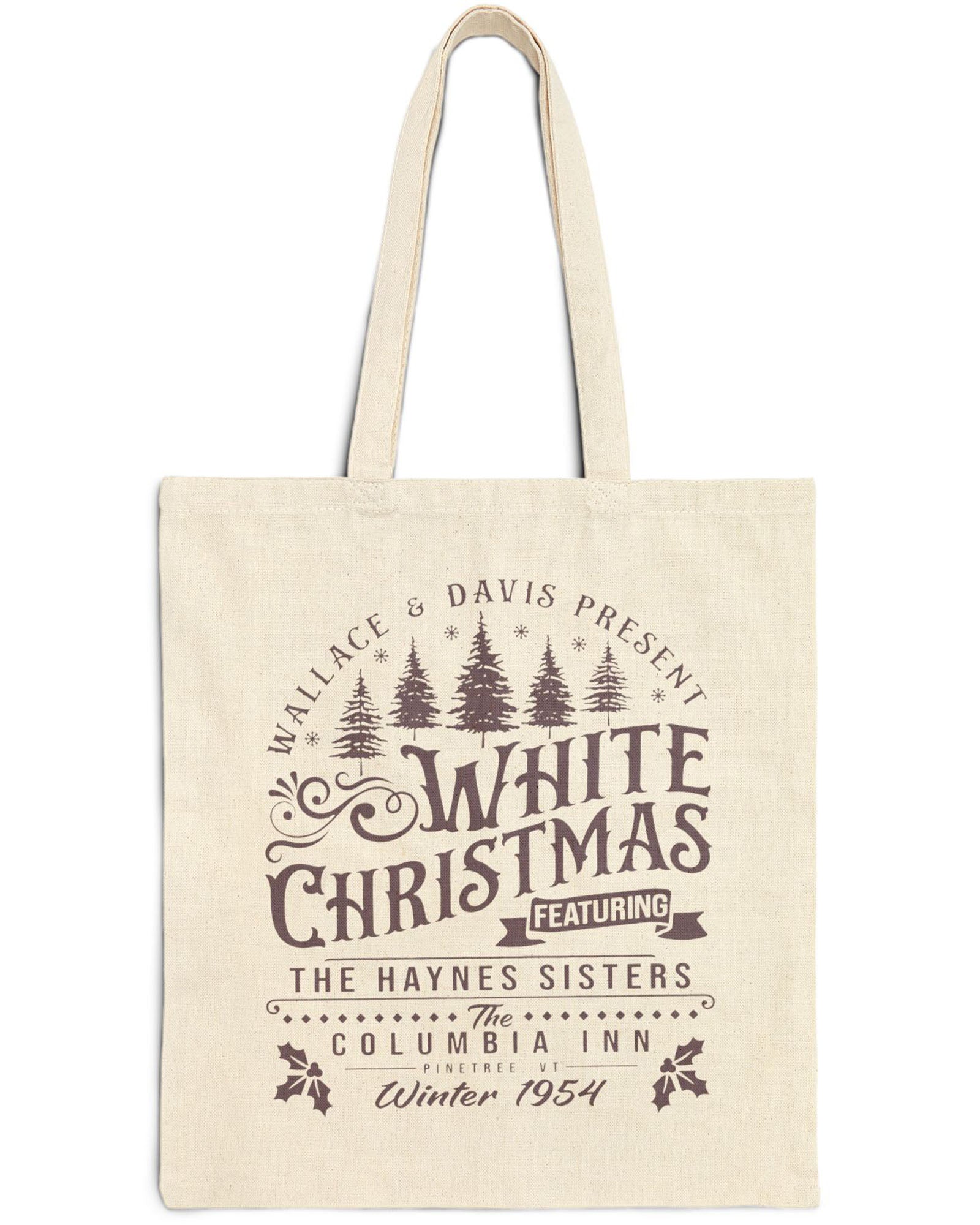 White Christmas 1954 Canvas Tote Bags