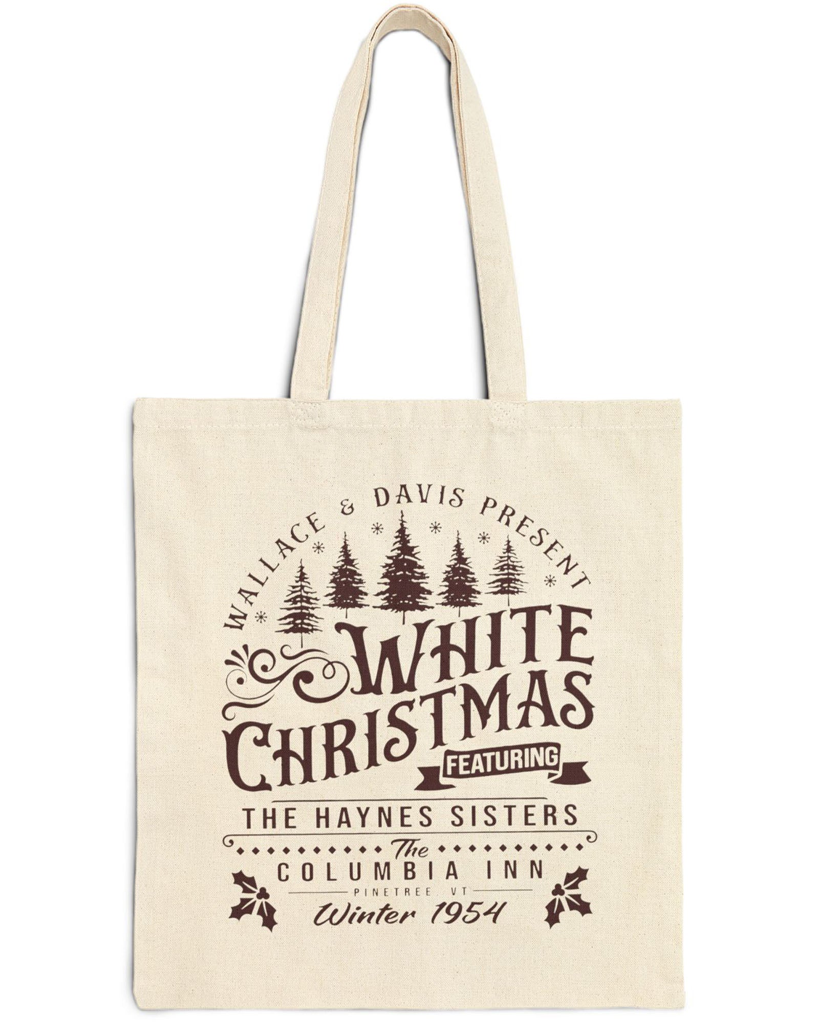 White Christmas 1954 Canvas Tote Bags