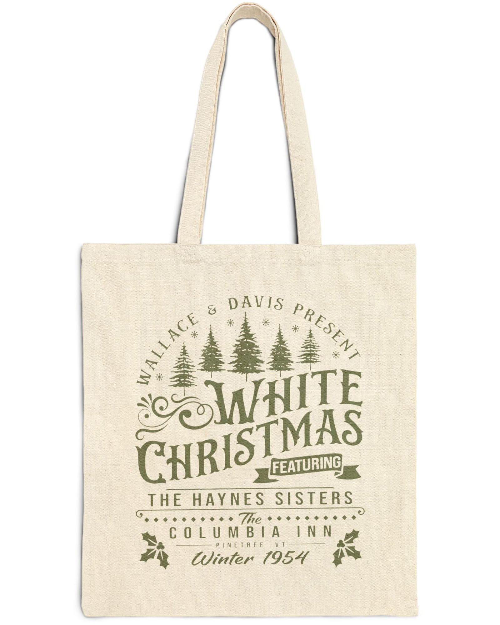 White Christmas 1954 Canvas Tote Bags