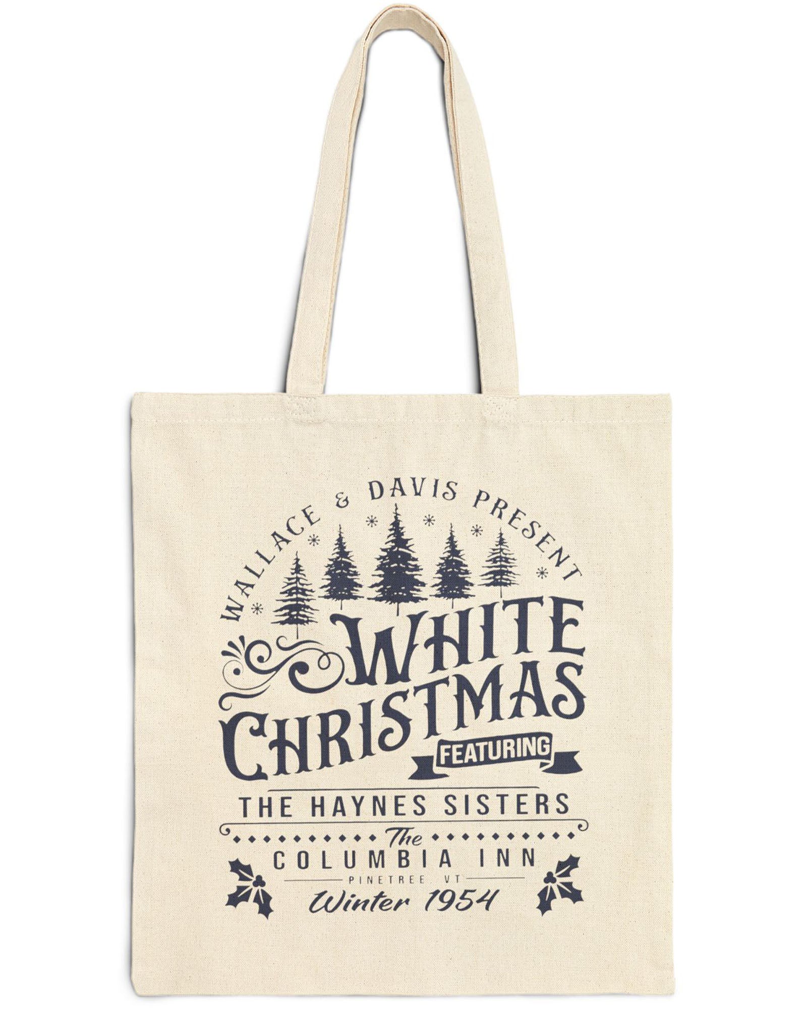 White Christmas 1954 Bag (Navy - Natural)