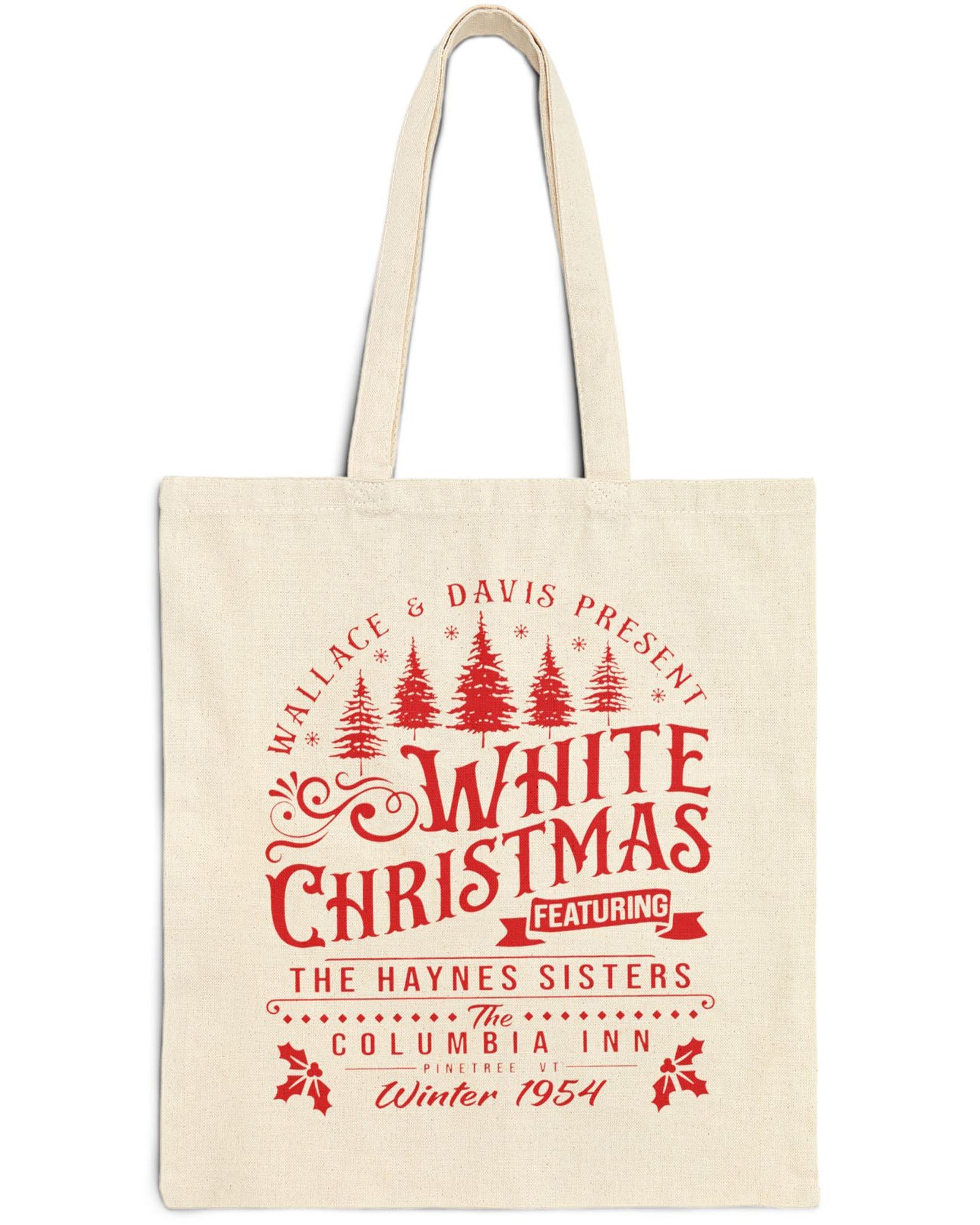 White Christmas 1954 Bag (Red - Natural)