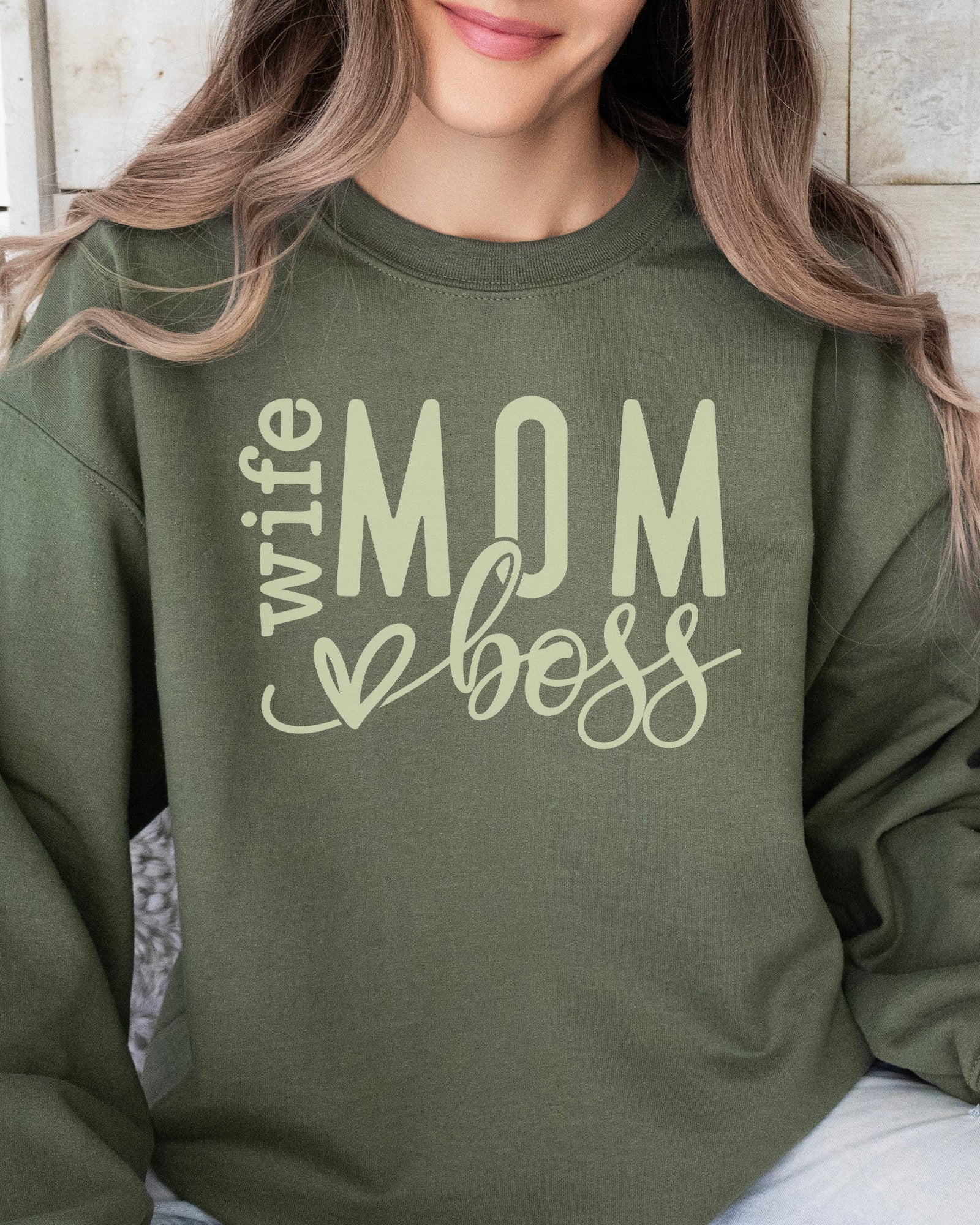 Wife Mom Boss Sweatshirt