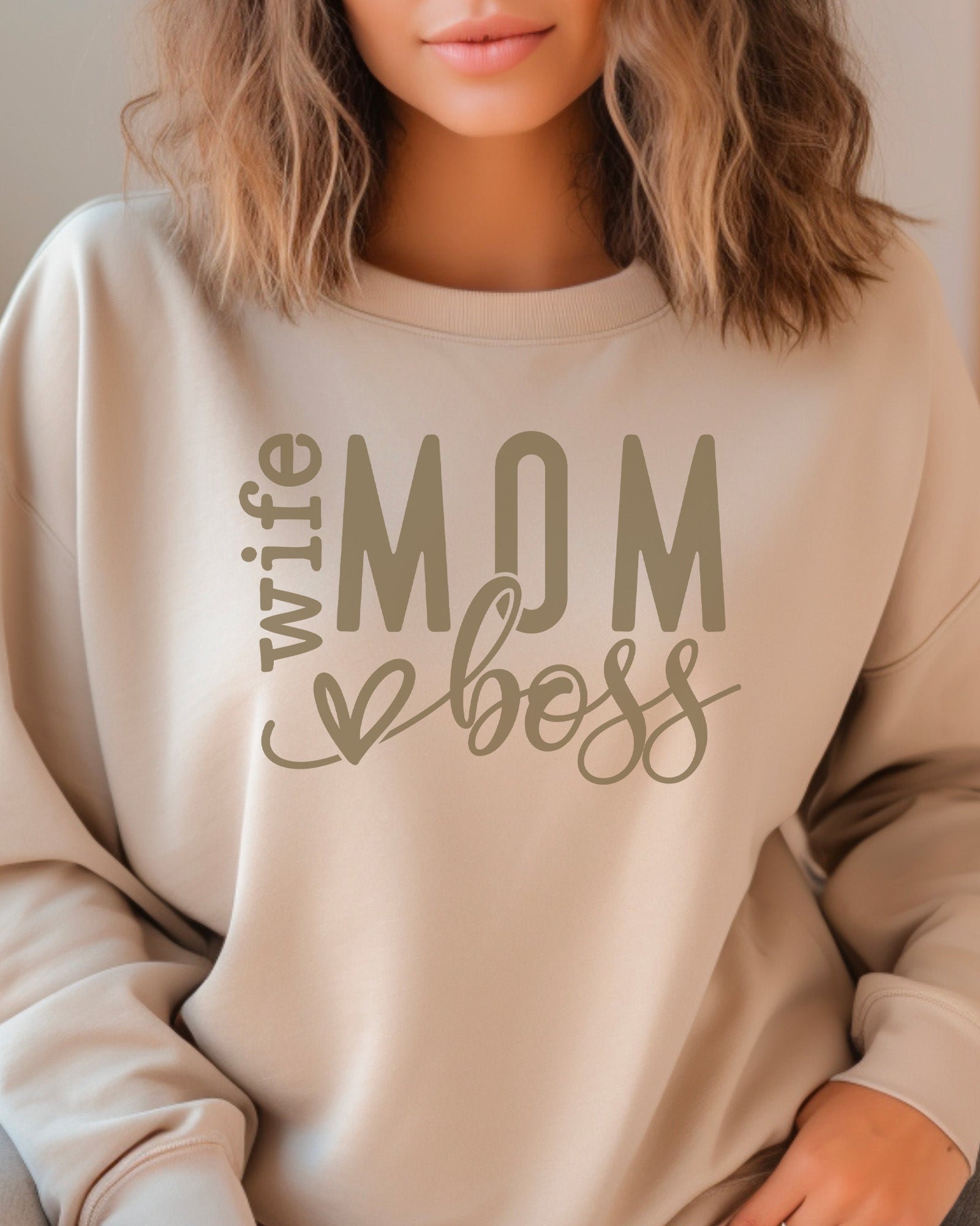 Wife Mom Boss Sweatshirt