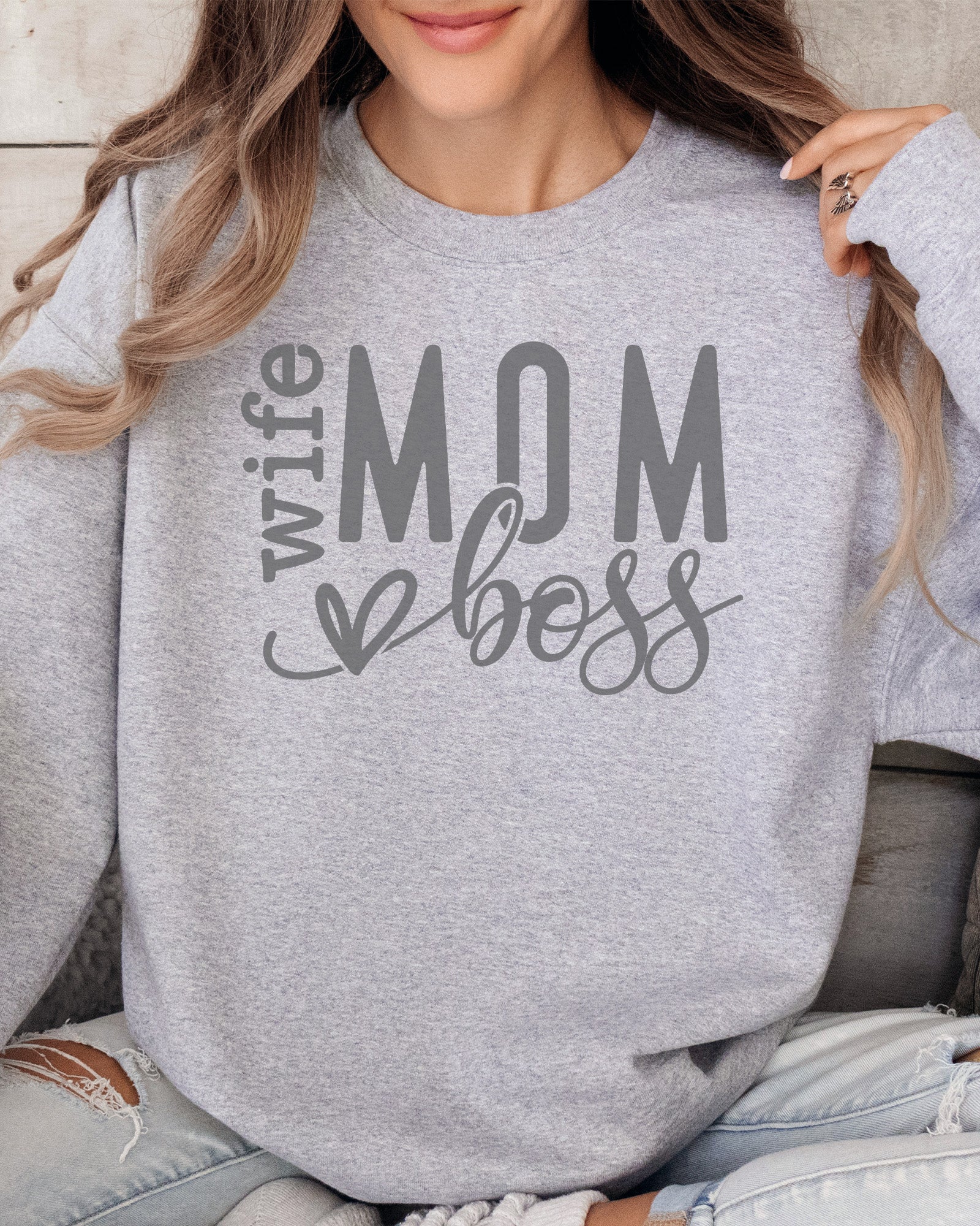 Wife Mom Boss Sweatshirt