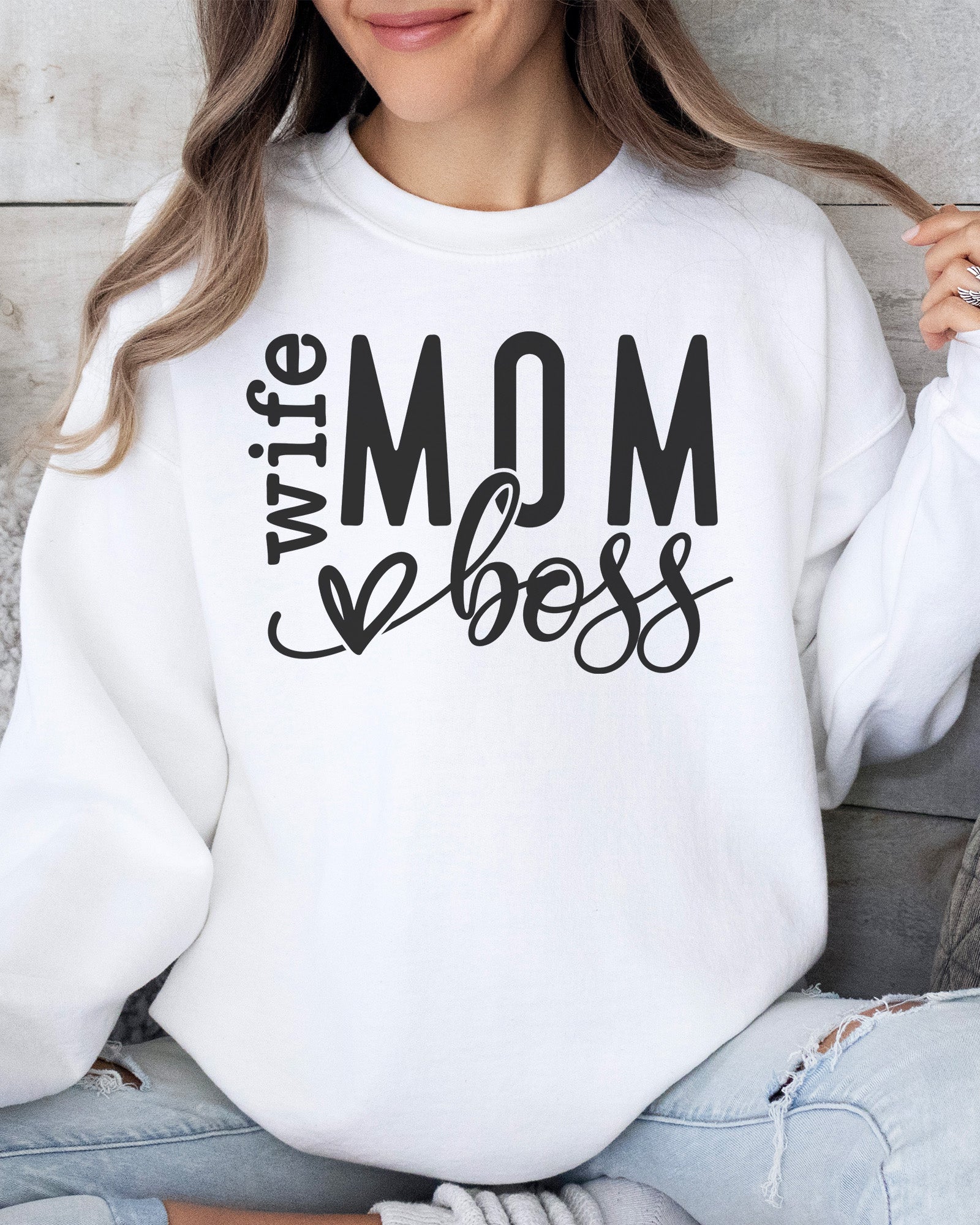 Wife Mom Boss Sweatshirt