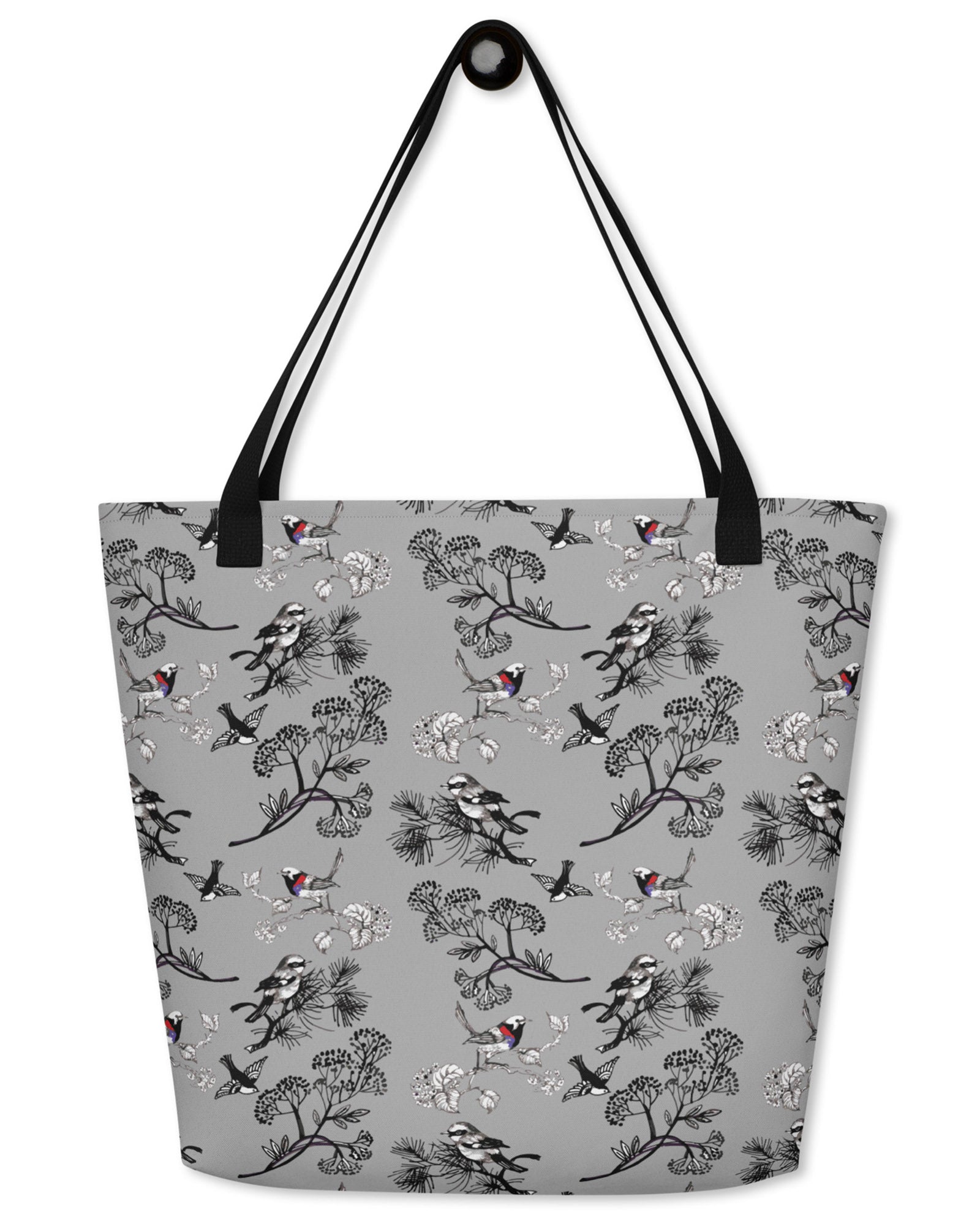 Winter Bird Open Tote Bag