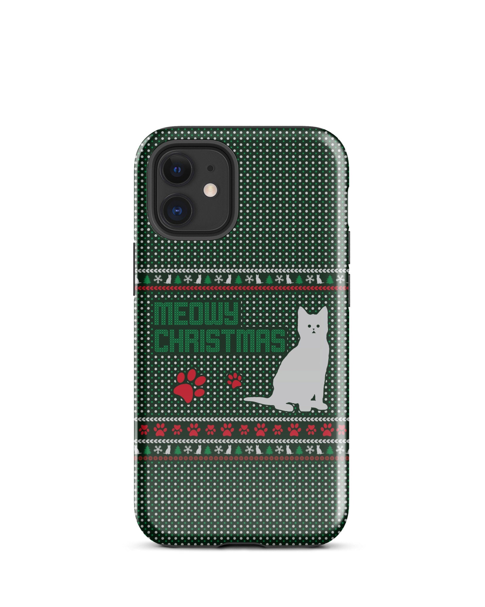 Meowy Christmas Cabin Case for iPhone®