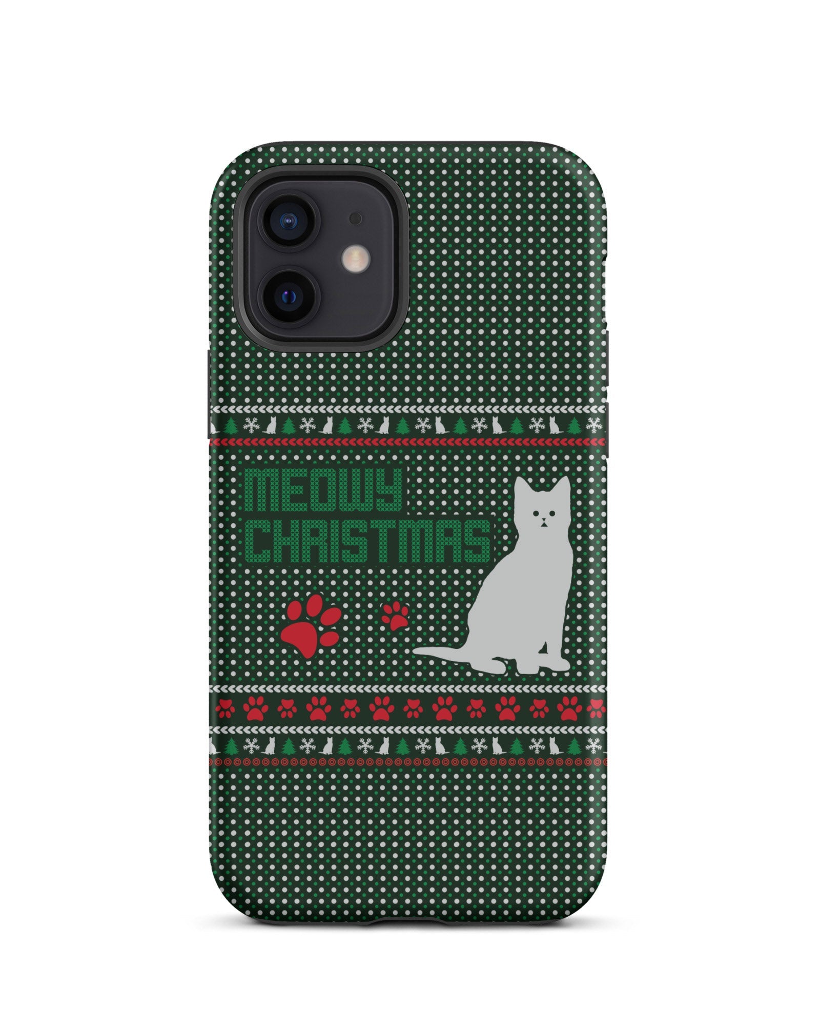 Meowy Christmas Cabin Case for iPhone®