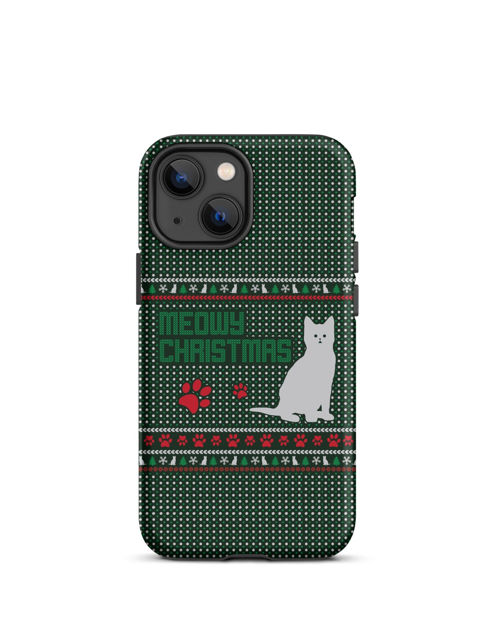 Meowy Christmas Cabin Case for iPhone®