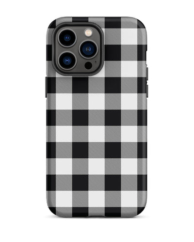 Black and White Buffalo Check Cabin Case for iPhone®