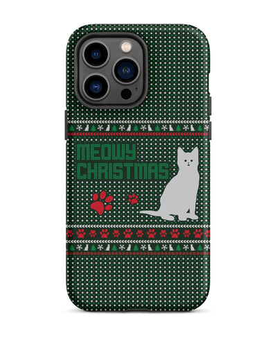 Meowy Christmas Cabin Case for iPhone®