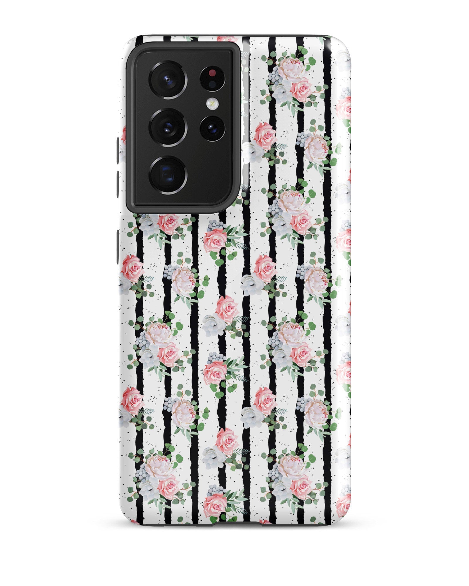 Black White and Blooms Cabin Case for Samsung®