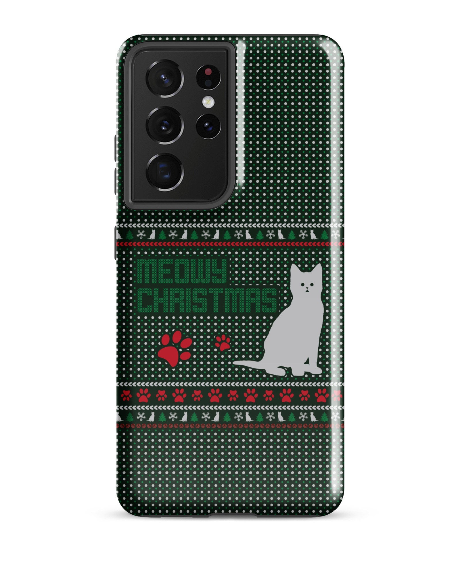 Meowy Christmas Cabin Case for Samsung®