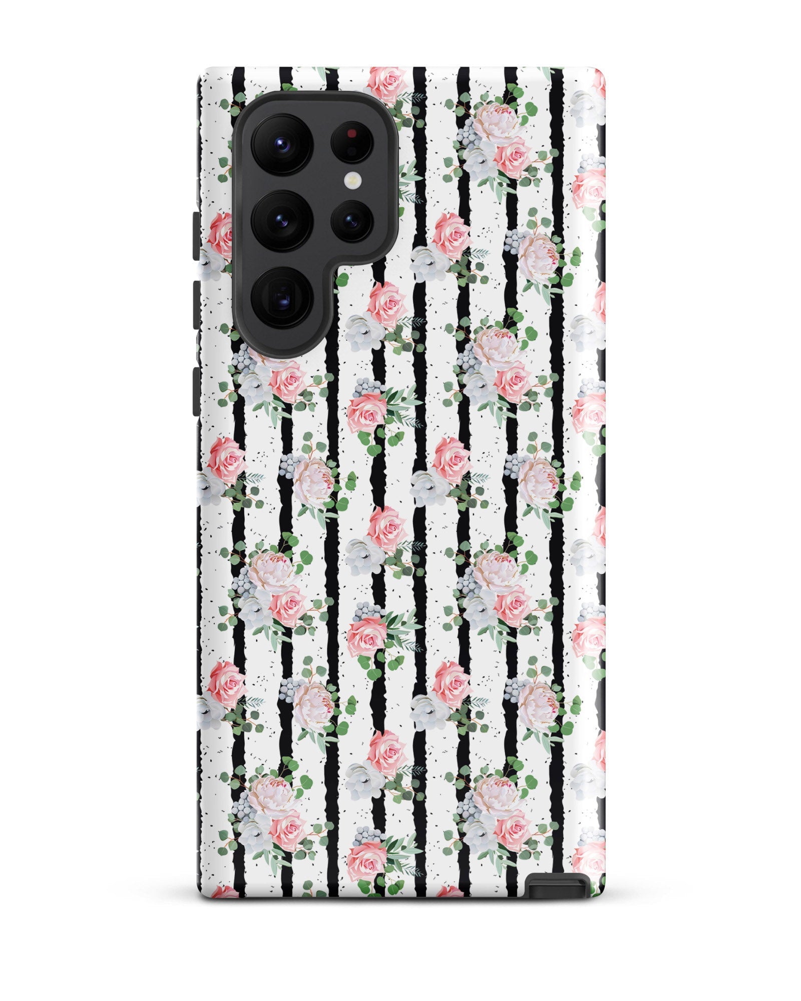 Black White and Blooms Cabin Case for Samsung®