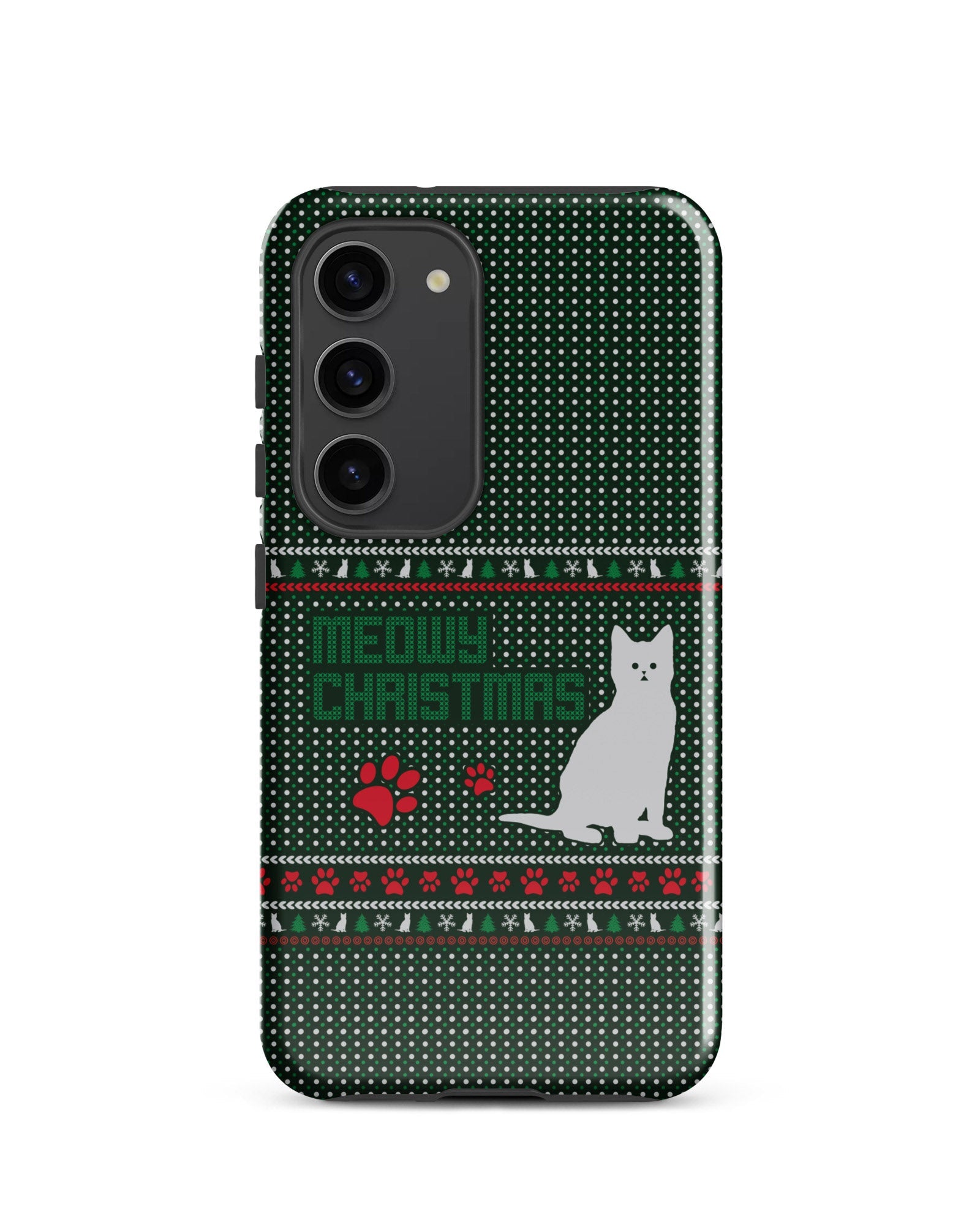 Meowy Christmas Cabin Case for Samsung®