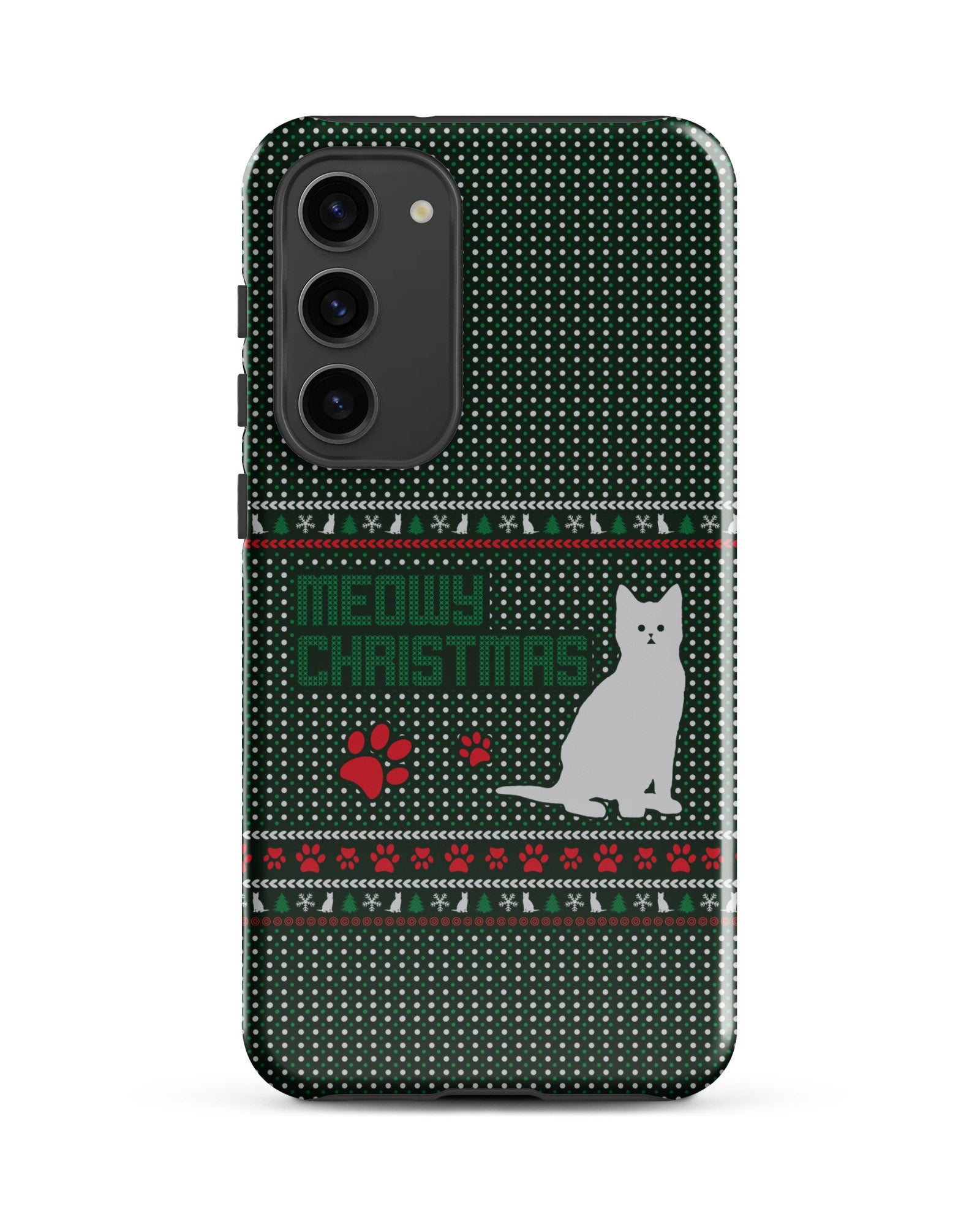 Meowy Christmas Cabin Case for Samsung®