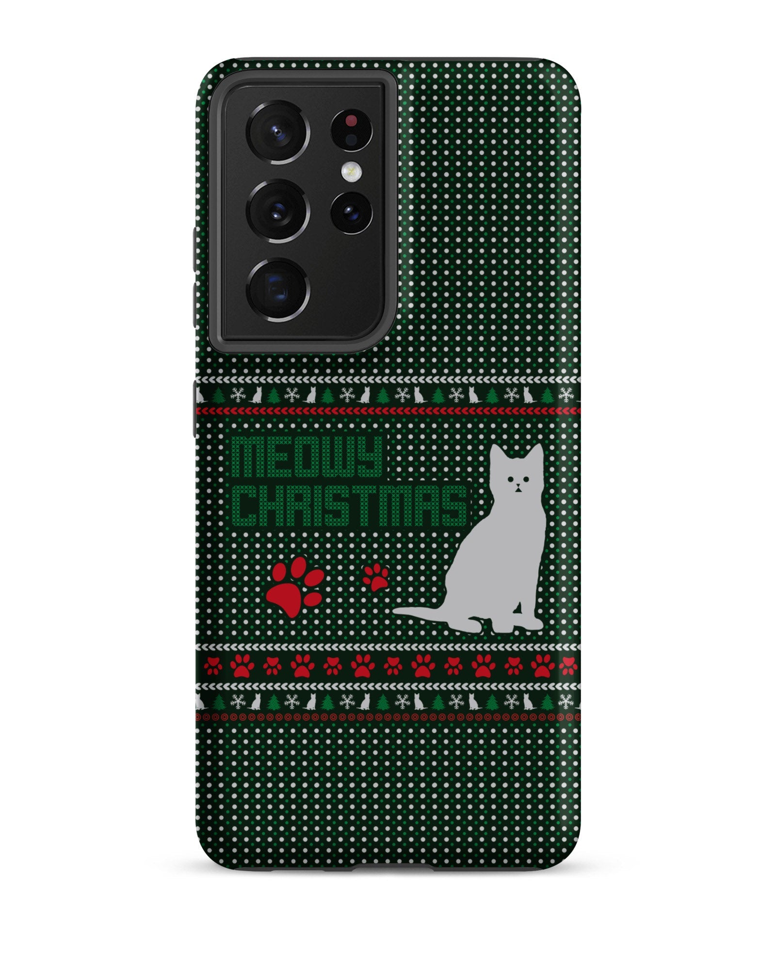 Meowy Christmas Cabin Case for Samsung®