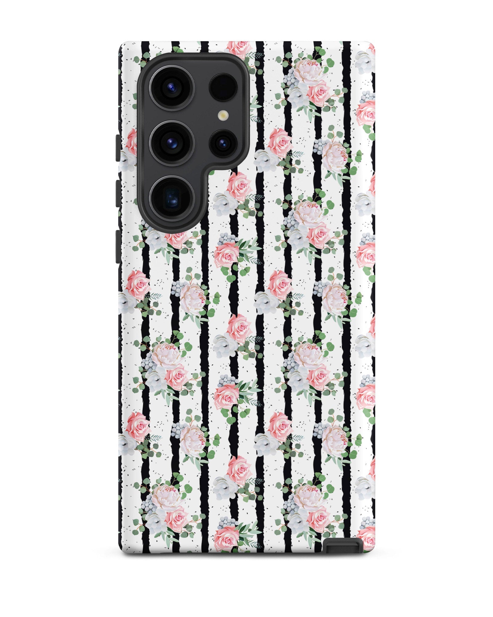 Black White and Blooms Cabin Case for Samsung®