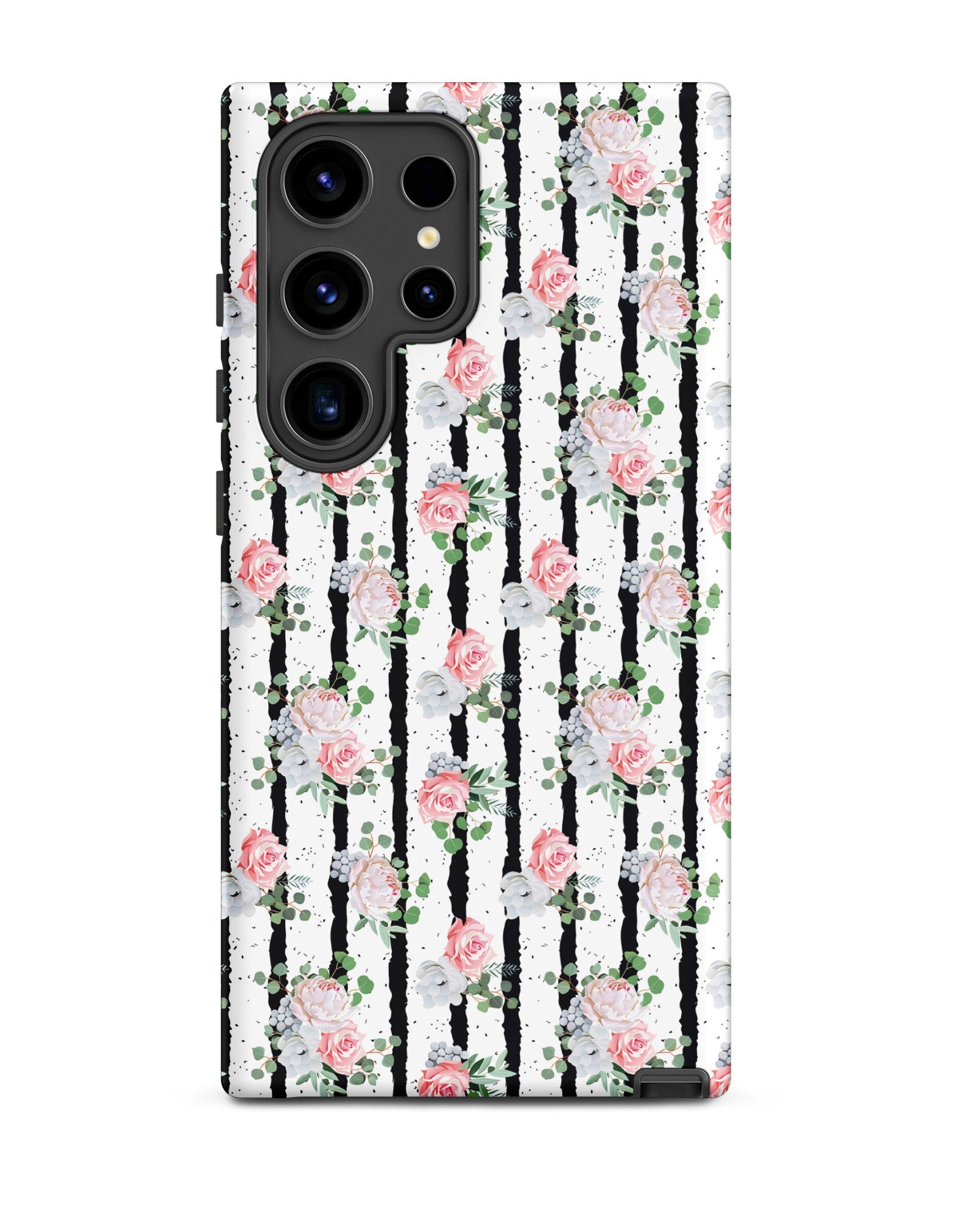 Black White and Blooms Cabin Case for Samsung®