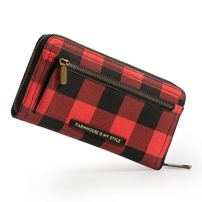 Red Check Luxe Wallet