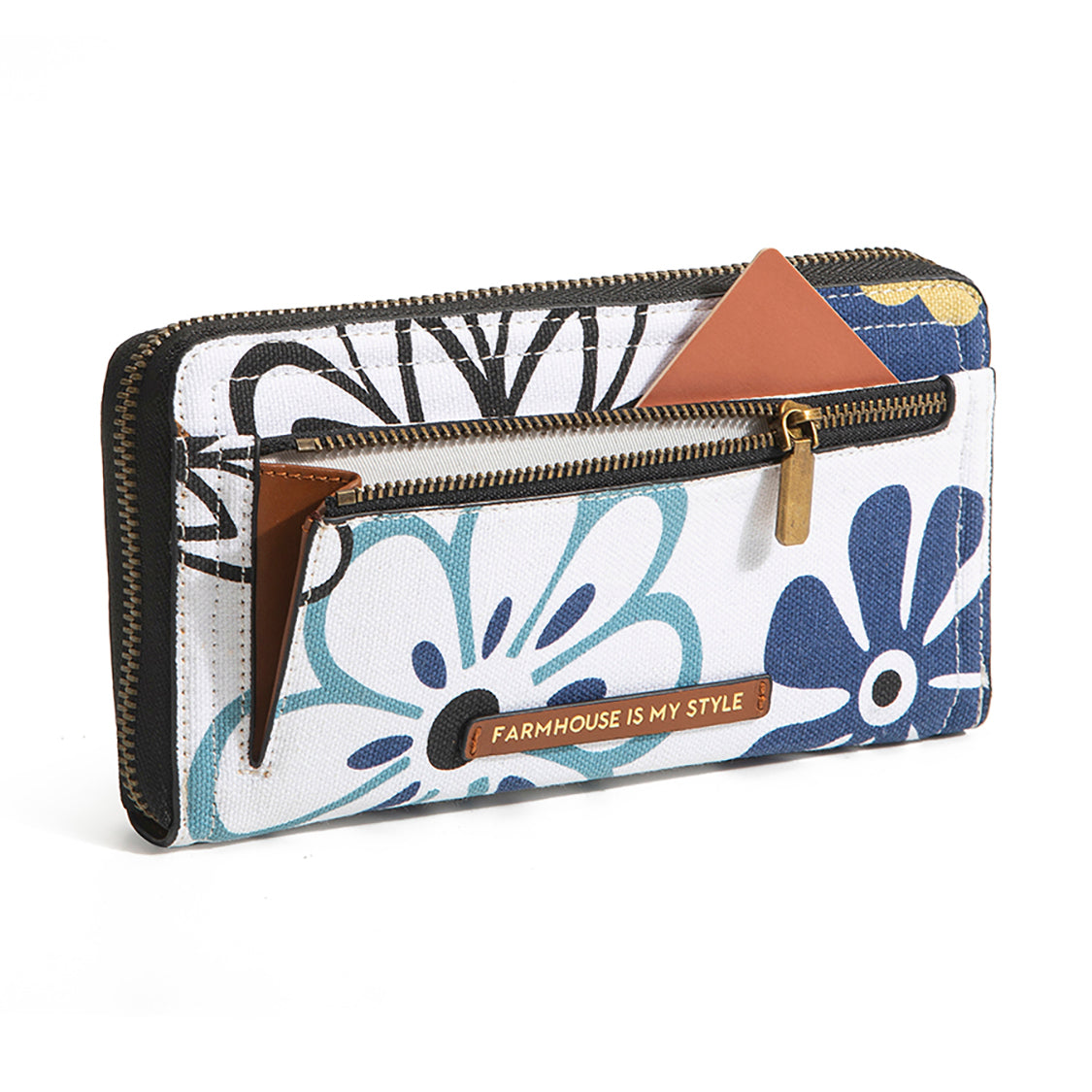 Abstract Floral Luxe Wallet