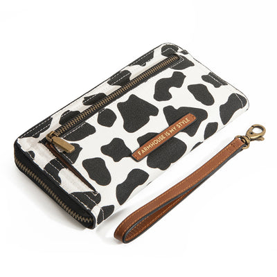 Cowhide Luxe Clutch Wallet [CLEARANCE PRICES]