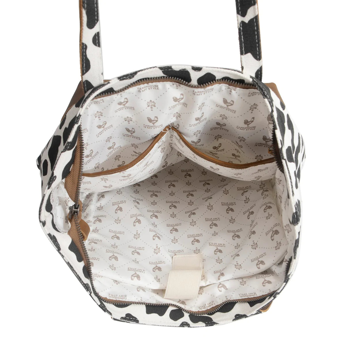 Premium Cowhide Tote Purse and Wallet Bundle