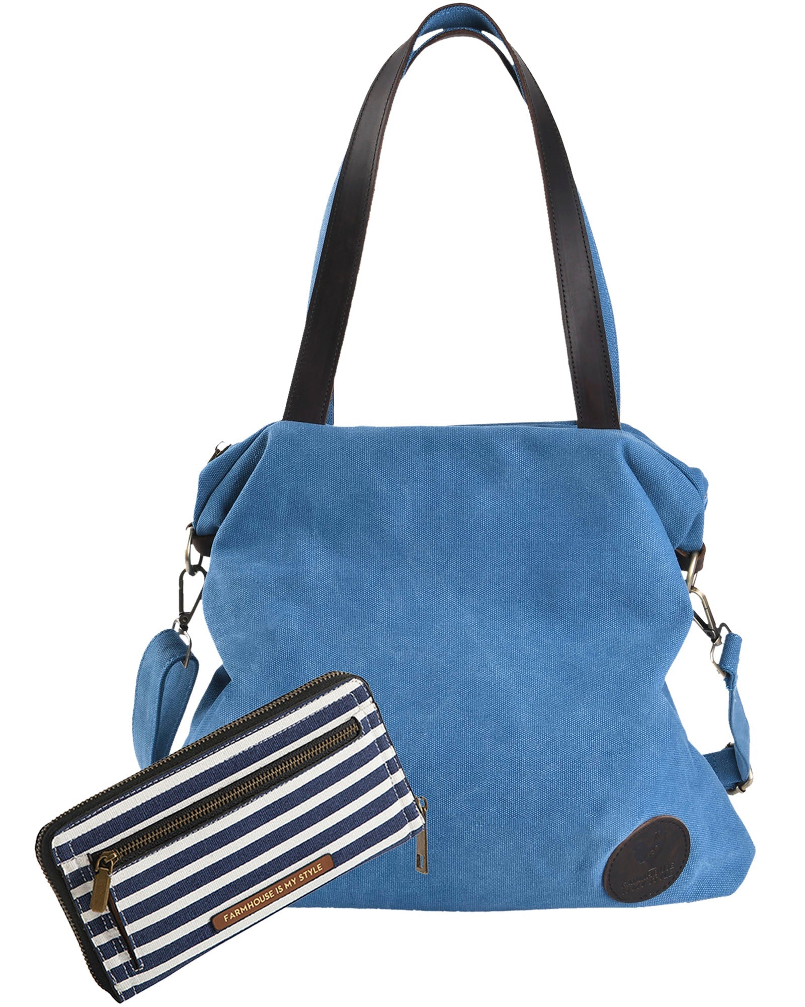Big Sky Crossbody Navy Stripe Clutch Bundle