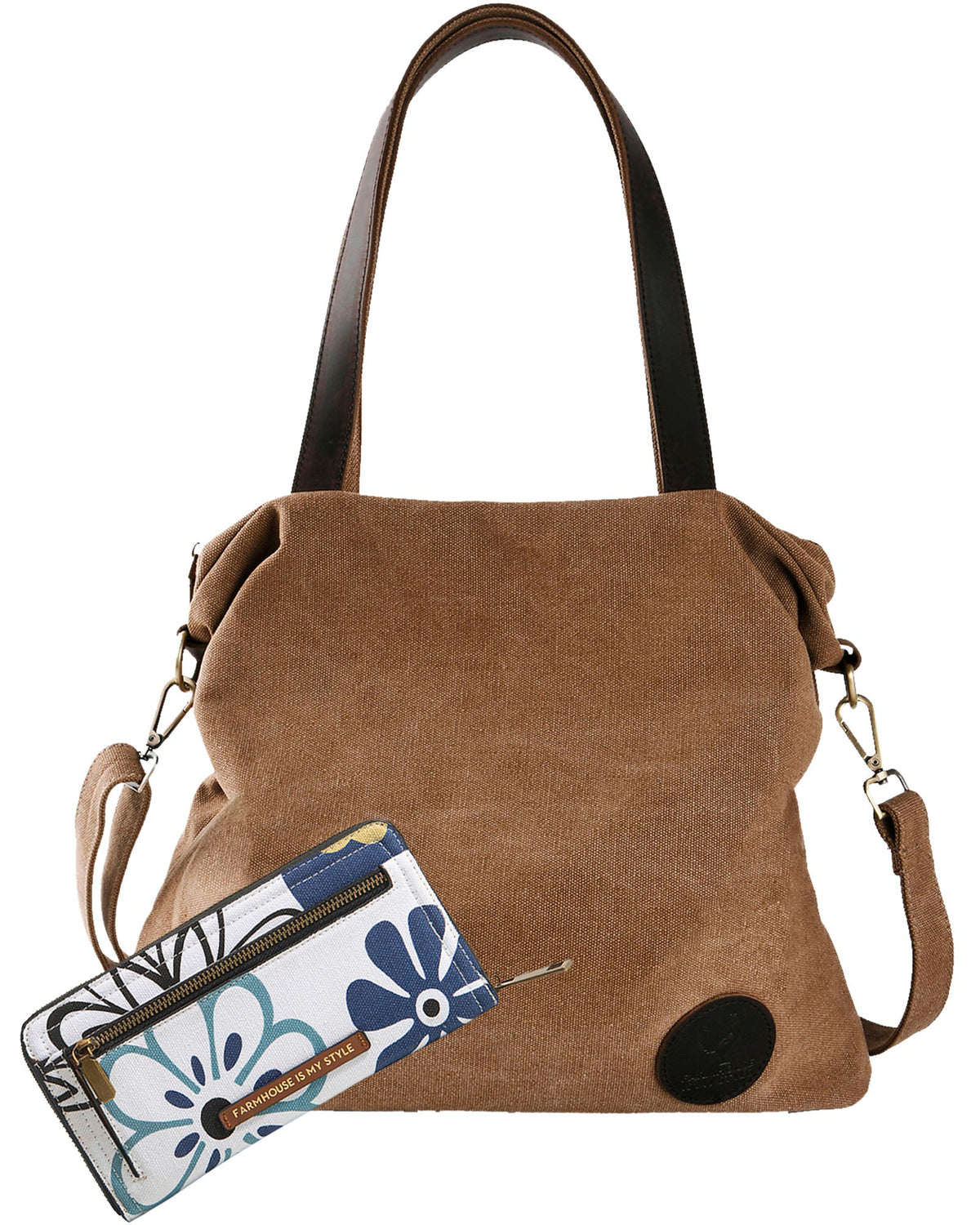 Russet Crossbody Abstract Floral Bundle Discount