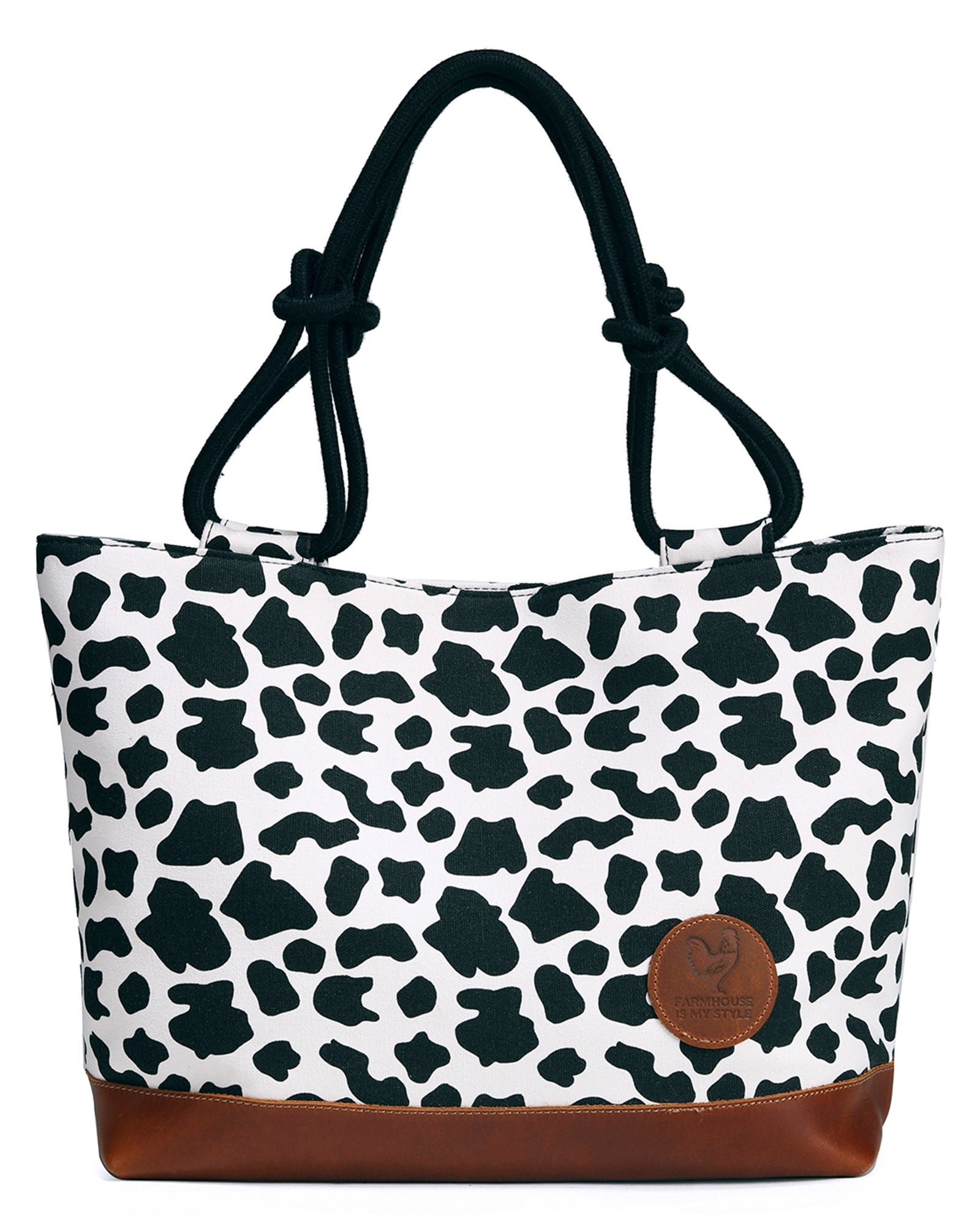 Premium Cowhide Tote Purse and Wallet Bundle