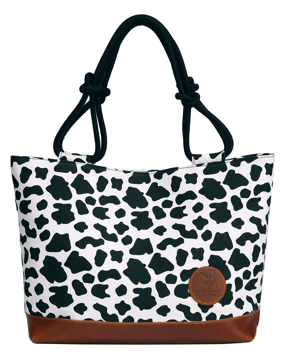 Cowhide Black and White Crossbody Purse Black and White Cow 