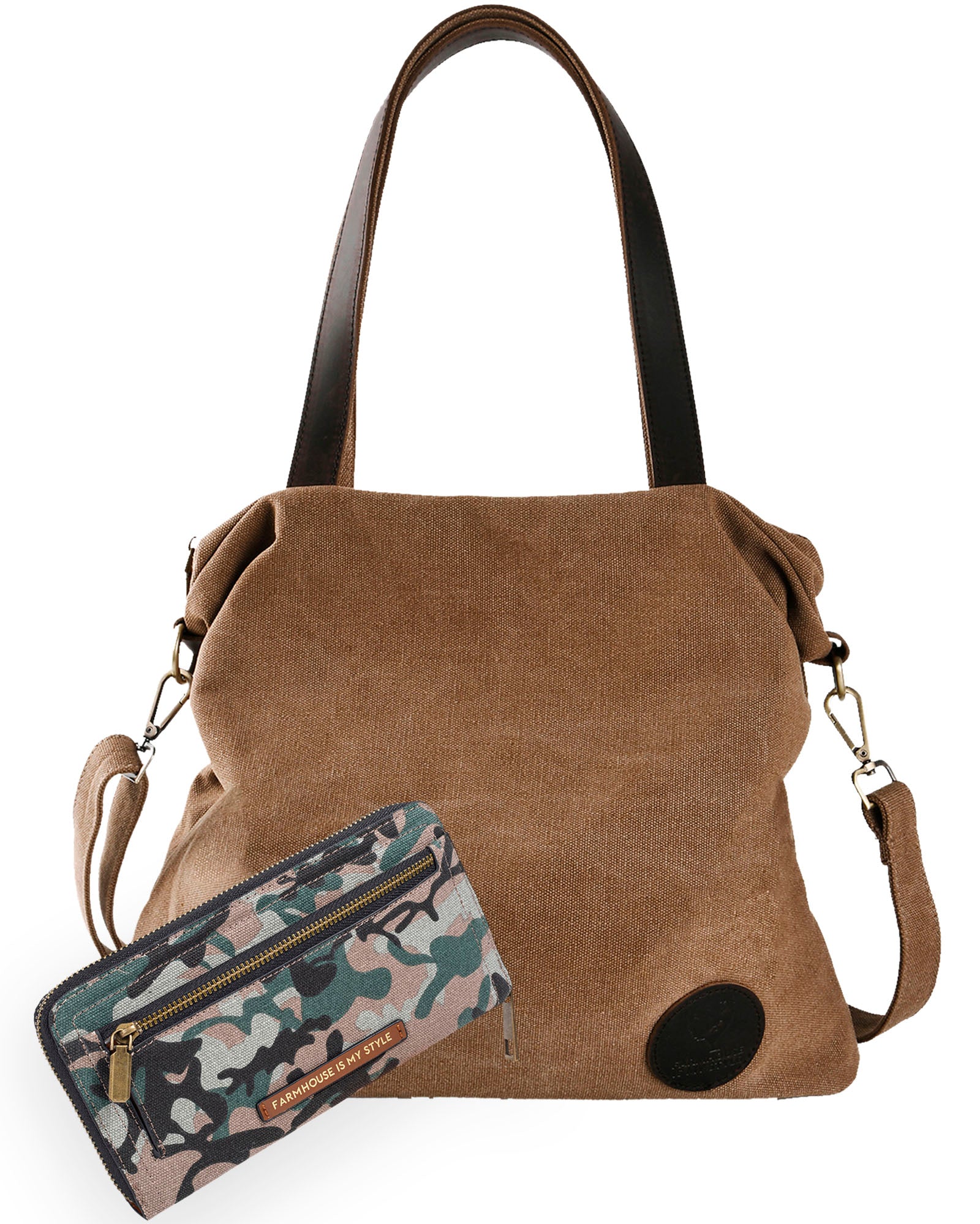 Russet Crossbody Camo Chic Bag and Wallet Bundle