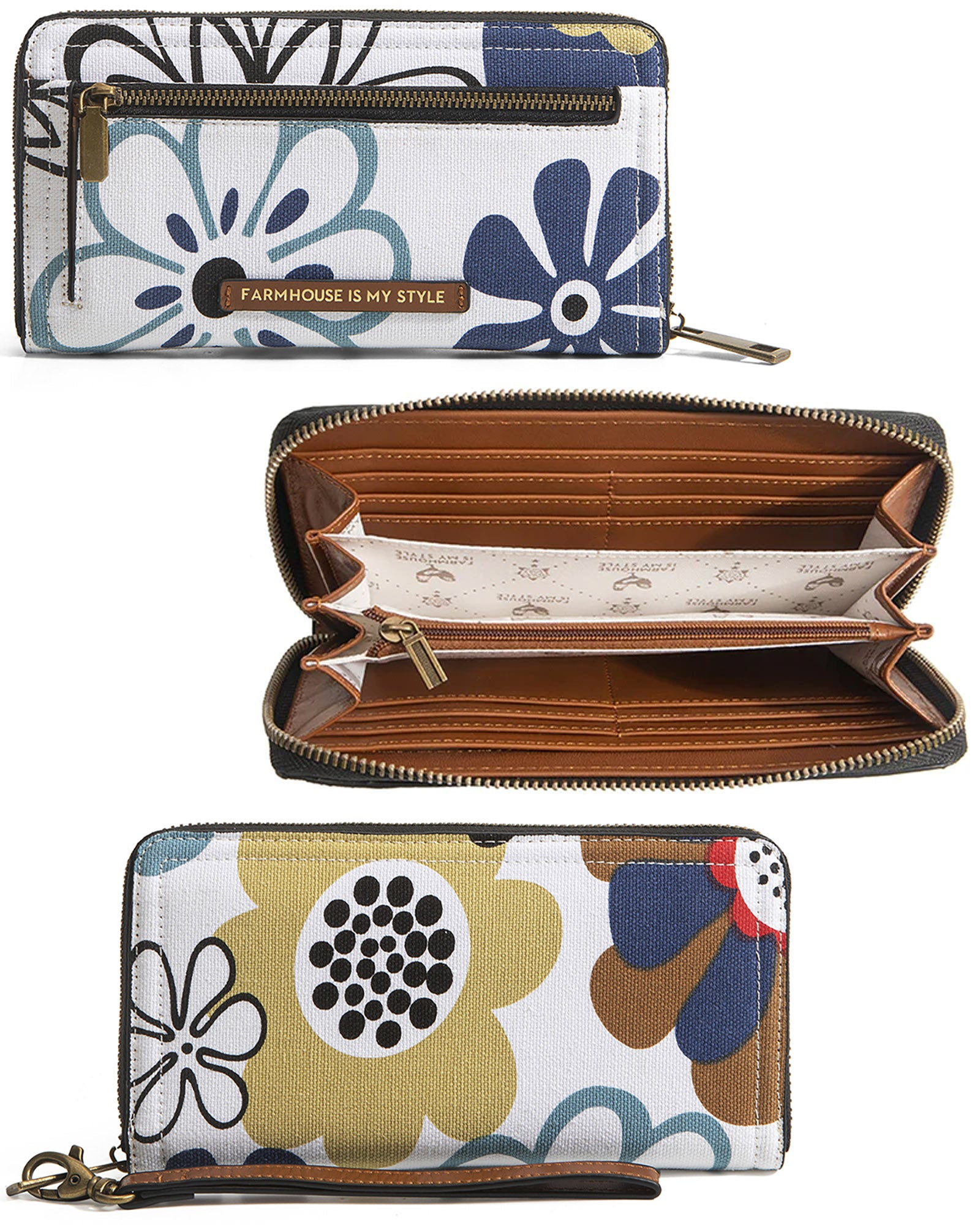 Abstract Floral Luxe Wallet